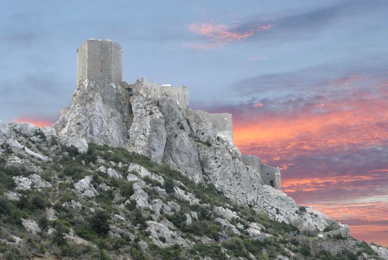 PYRENEES ORIENTALES Château cathare de Quéribus